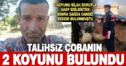 Dağda ölü bulunan çobanın gasp edilen koyunları bulundu