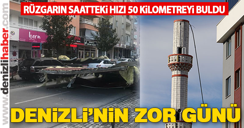 Rüzgarın saatteki hızı 50 kilometreyi geçti
