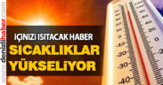 Sıcaklıklar yükseliyor