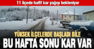 Denizli hafta sonunu karlı geçirecek