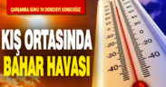 Kış ortasında bahar havası. Çarşamba günü 19 dereceyi göreceyiz