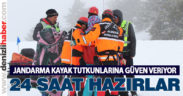 Jandarma, kayak tutkunlarına güven veriyor