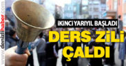 Ders zili çaldı, ikinci yarıyıl başladı