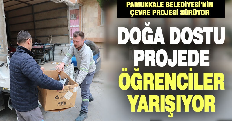 Öğrenciler en fazla elektronik atığı toplamak için yarışıyor