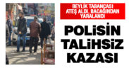 Beylik tabancası ateş alan polis memuru kendini vurdu