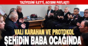 Vali Hasan Karahan, şehit babasını ziyaret etti
