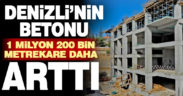 TÜİK yapı izin istatistiklerini açıkladı. Denizli’nin betonu 1 milyon arttı