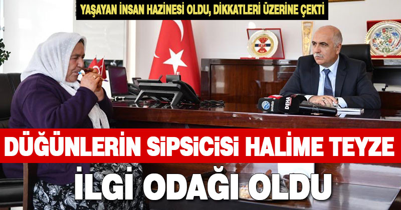 Yaşayan İnsan Hazinesi Halime Özke ilgi odağı oldu