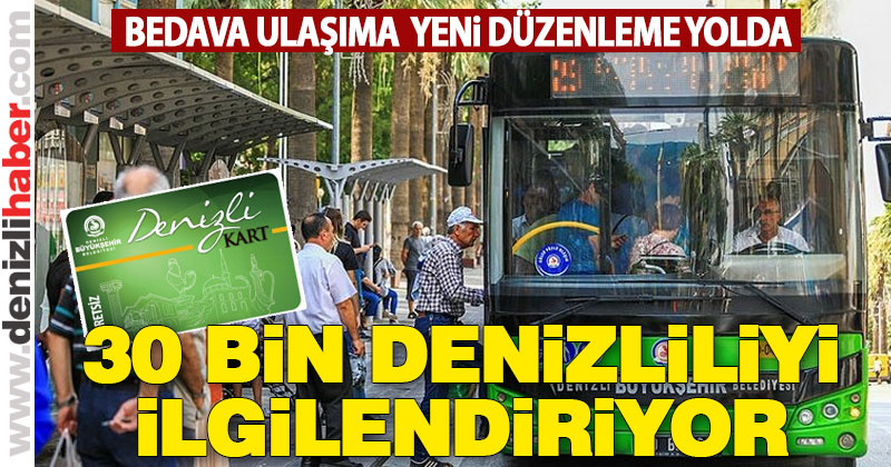 Bedava ulaşımda yeni düzenleme yolda