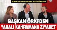 Pamukkale Belediye Başkanı Avni Örki, İdlib saldırısında yaralanan Mehmetçiği ziyaret etti