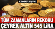 Altın tüm zamanların rekorunu kırdı