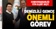 Cumhurbaşkanlığı Etik Kurulu Denizlili 23 yaşındaki Mehmet Yara’yı Etik Elçisi atadı
