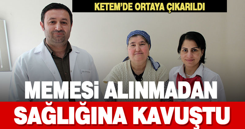 Denizli Devlet Hastanesi’nde memesi alınmadan sağlığına kavuştu