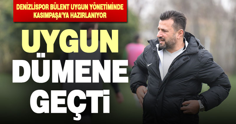(denizlisporhaber.com) Denizlispor’un yeni hocası Bülent Uygun ilk antrenmanına çıktı