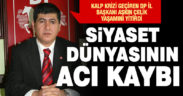 Demokrat Parti İl Başkanı Aşkın Çelik vefat etti