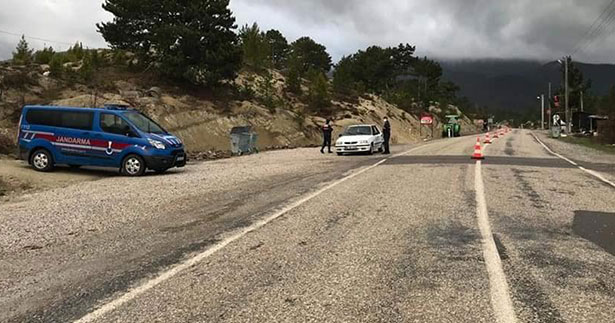 Çameli’ye giriş ve çıkışlar kontrol altına alındı