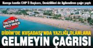 CHP Aydın İl Başkanından Denizlilileri de ilgilendiren çağrı