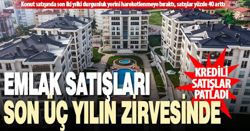 Şubatta emlak satışları yüzde 40 arttı, kredili satışlar patladı