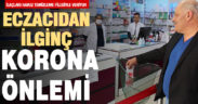 Eczacıdan havuz temizleme filesi ile koronavirüs önlemi