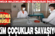 Koronavirüsle mücadelede kullanılan temizlik malzemelerini öğrenciler üretiyor