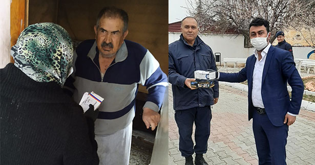 Çal’da yaşlıları duygulandıran hizmet