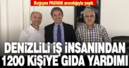 1200 kişinin bir haftalık erzağı iş insanı Gökşin’den