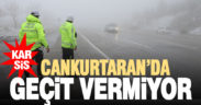 Cankurtaran’da kar ulaşımı etkiliyor