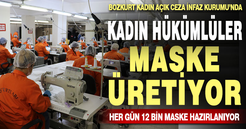 Bozkurt Cezaevi’nde günde 12 bin maske üretiliyor