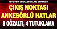 FETÖ operasyonunda 8 zanlı gözaltına alındı, 4’ü tutuklandı