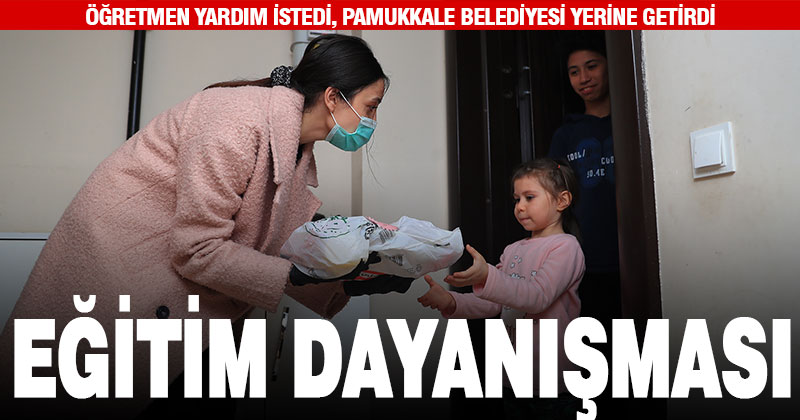 Öğretmen yardım istedi, Pamukkale Belediyesi ekipleri yerine getirdi