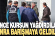 Kurşun yağdırdıkları işyerine barışmaya gelince yakalandılar
