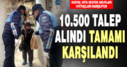 Vefa Sosyal Destek Guruplarına gelen 10 bin 562 talep yerine getirildi