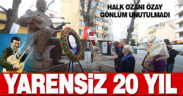 Halk ozanı Özay Gönlüm unutulmadı