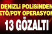 Polisten FETÖ/PDY operasyonu: 13 gözaltı