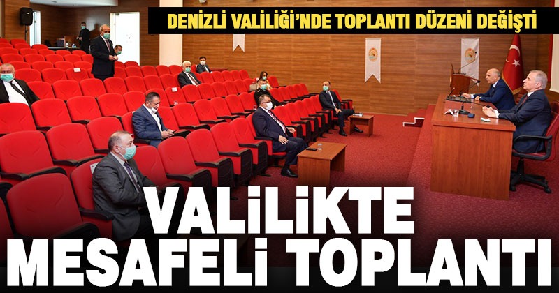 Valilikte toplantılara koronavirüs önlemi ayarı