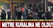 Emekli maaşı kuyruğunda 1 metre kuralına dikkat edilmemesi, tehlikeyi artırıyor
