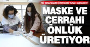 PAÜ’de öğrenciler sağlık çalışanları için maske ve önlük üretiyor
