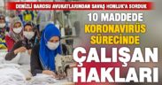 Koronavirüs sürecinde çalışanların hakları nelerdir?