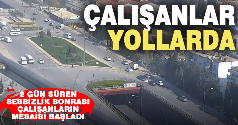 Sokağa çıkma yasağı sona erdi, çalışanlar yollara düştü