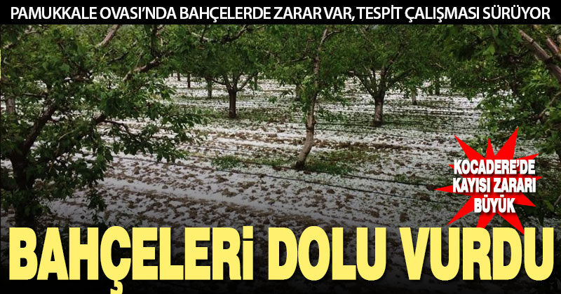 Dolunun vurduğu Pamukkale Ovası’nda hasar tespit çalışmaları başladı