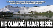 Koronavirüs önlemleri nedeniyle, Pamukkale hiç olmadığı kadar sessiz