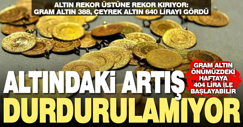 Altın rekor üstüne rekor kırıyor