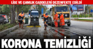 Lise ve Çamlık Caddeleri dezenfekte edildi