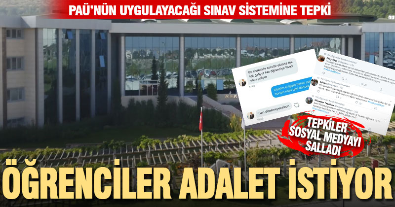 PAÜ’lü öğrencilerden online sınav sistemine tepki