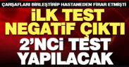 Çarşafla hastaneden kaçan korona şüphelisine ikinci test yapılacak