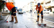 Emek ve İnönü Caddesi dezenfekte edildi