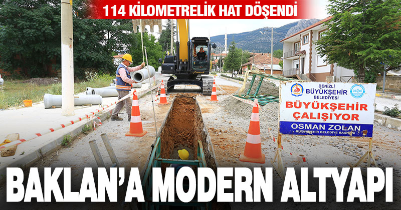 Büyükşehir DESKİ’den Baklan’a modern altyapı