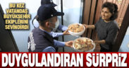 Büyükşehir ekiplerini duygulandıran sürpriz