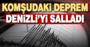 Muğla’daki 4.4 büyüklüğündeki deprem Denizli’yi salladı