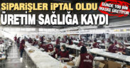 Siparişler iptal oldu, maske üretimine başladı